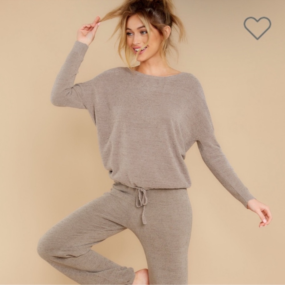Barefoot Dreams CozyChic Ultra Lite® Slouchy Pullover and Track Pant Lounge Set